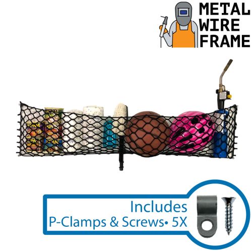 12" x 48" • Wire Framed Net Storage Pocket