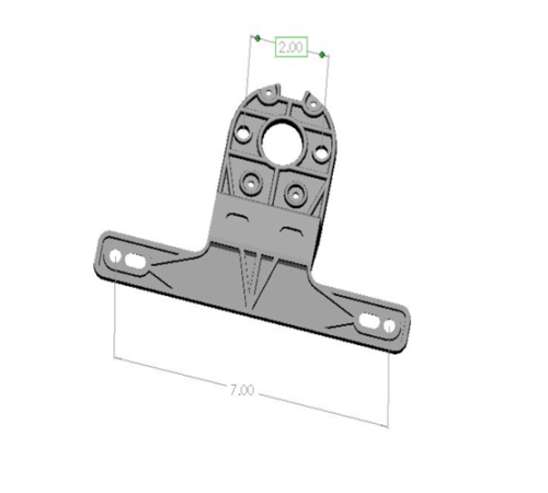 Step License Plate Holder