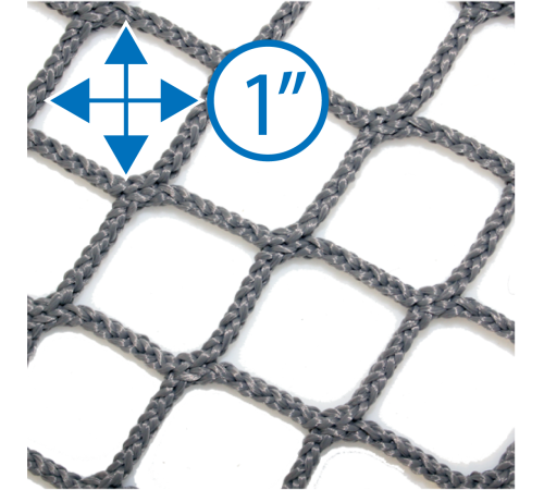 12" • Gray Diamond Barrier Net