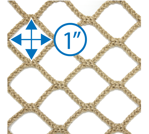 12" • Tan Diamond Barrier Net