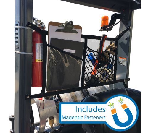 14" x 25" • Forklift Clear Pocket with Stretch Net