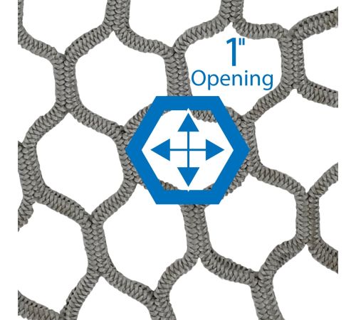 8" • Gray Stretch Net • Cut to Length (Sold by Ft.)