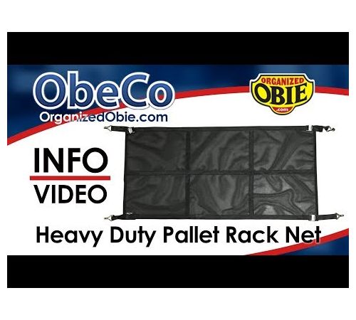 10ft • Sliding Pallet Rack Safety Net • OBR31111BECON-10