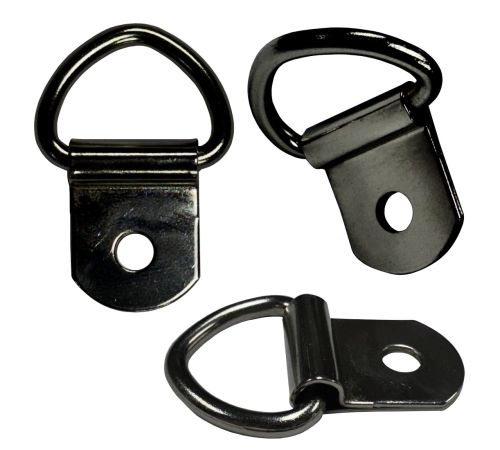 3/4 in. • Screw Mount Clip and D-Ring • Black/Steel Nickel