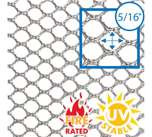 60" • Polyester Hex Mesh Net