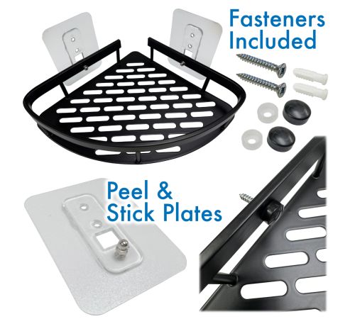 Shower Corner Caddy • Power Coated Aluminum